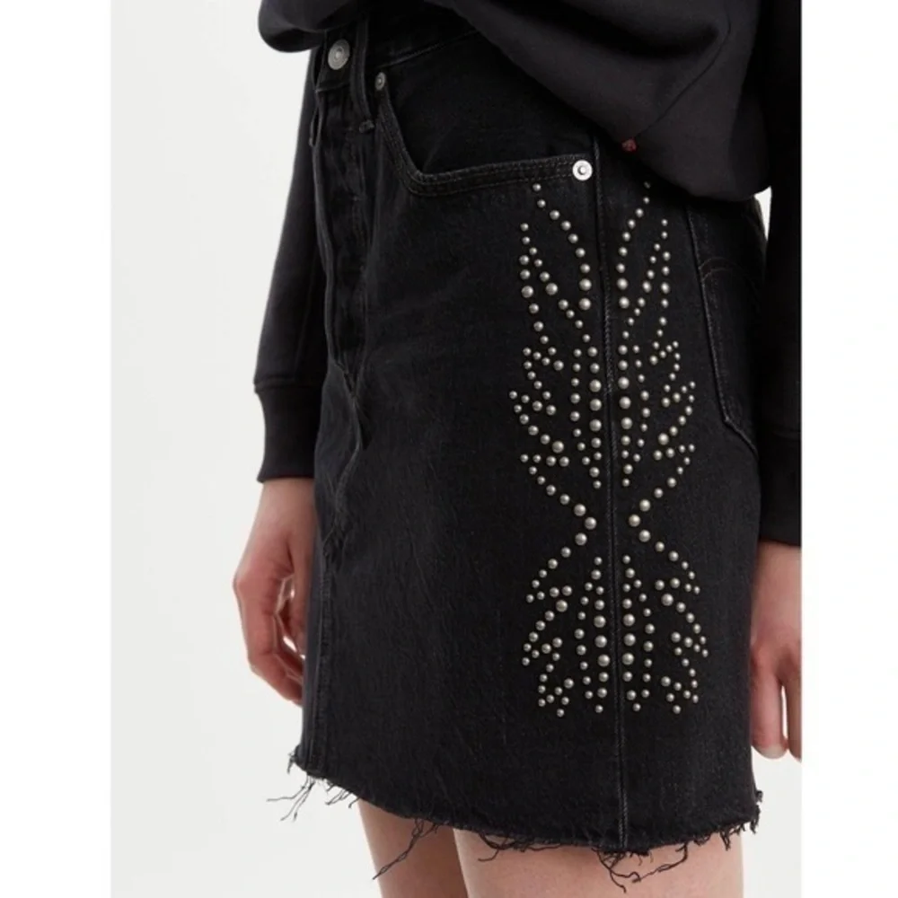 Levis High-Rise Deconstructed Skirt